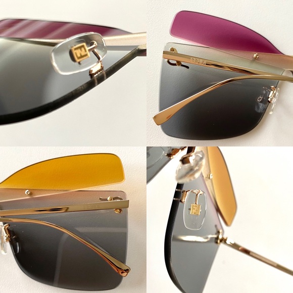 Fendi Square Karligraphy sunglasses main image 9